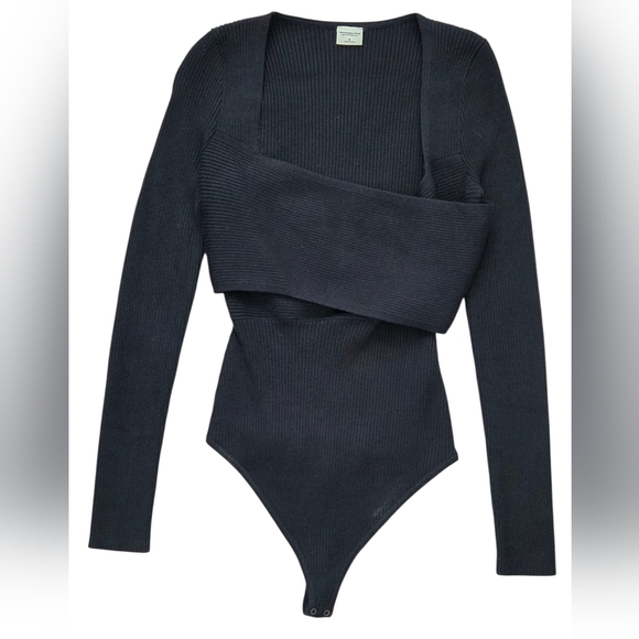 Abercrombie & Fitch Dark Knit Bodysuit - Picture 1 of 4